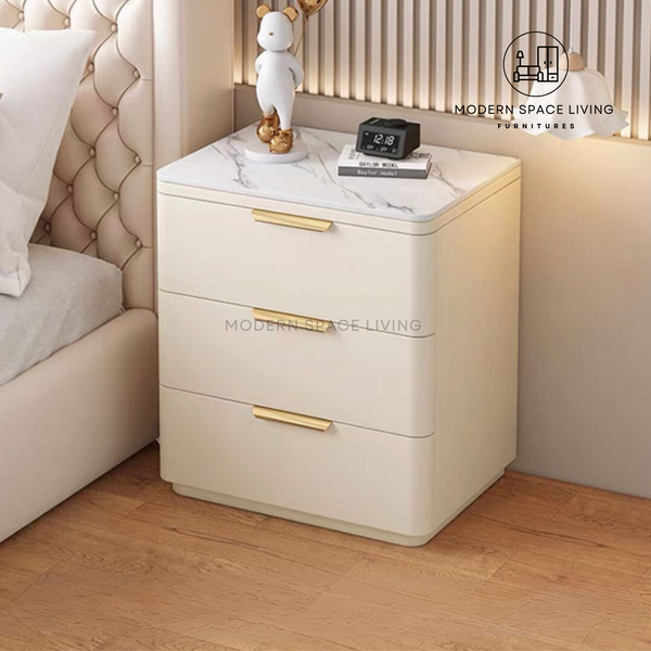 DARIN Modern Leather Bedside Cabinet