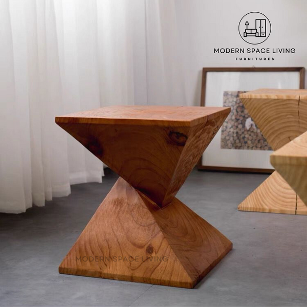 ALDEN Solid Wood Side Table