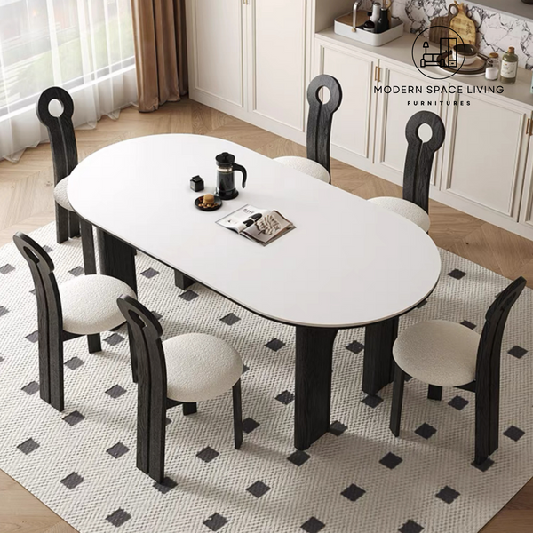 TALULLA Modern Sintered Stone Dining Table Set