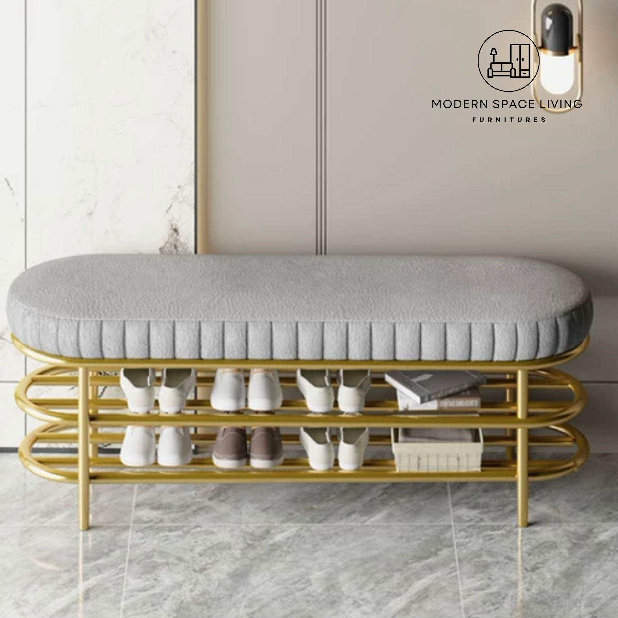 ELI Modern Entryway Shoe Bench Modern Space Living