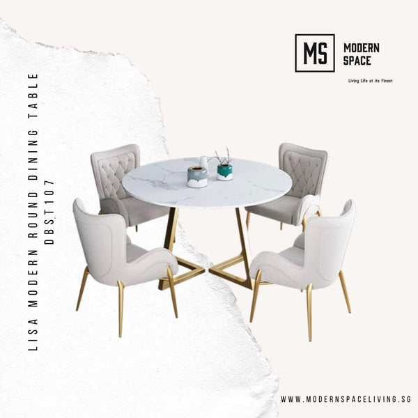 LISA Modern Round Sintered Stone Dining Table