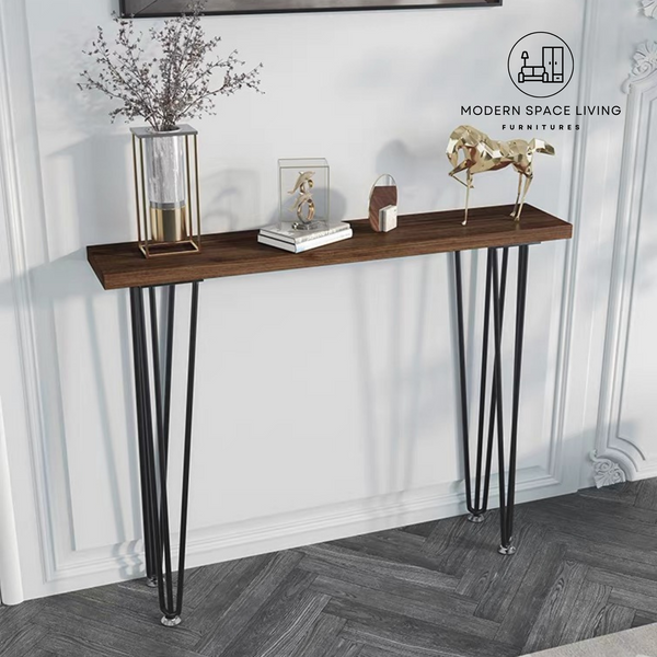 BENSO Industrial Solid Wood Console Table