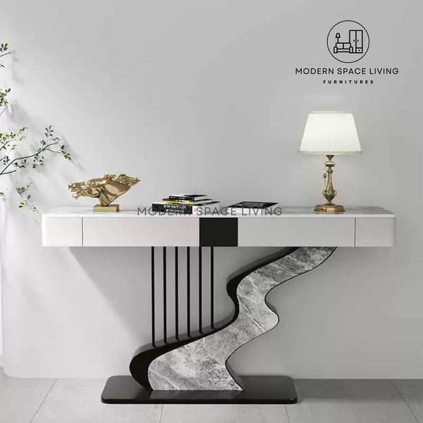 FLETCHER Modern Sintered Stone Console Table