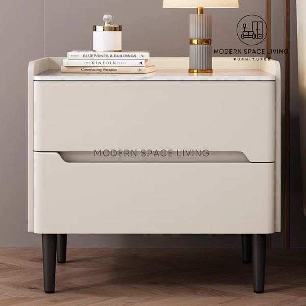 WATTA Modern Leather Bedside Cabinet