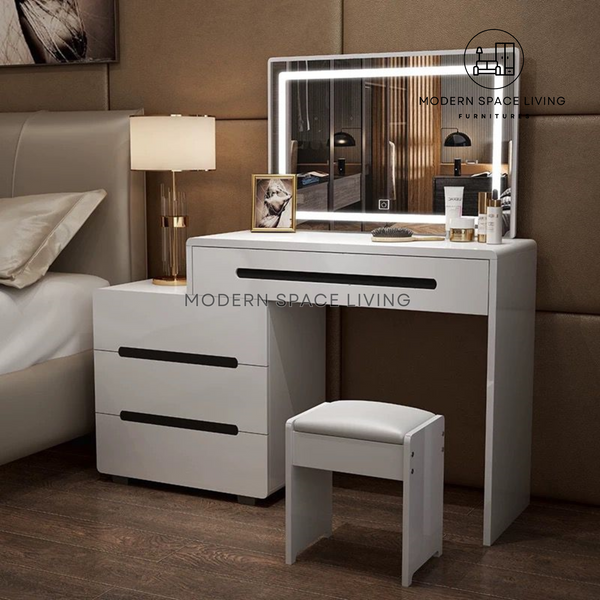 ELANDOR Modern LED Dressing Table