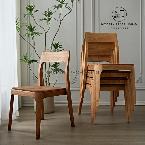 OSCAR Japandi Solid Wood Dining Chair