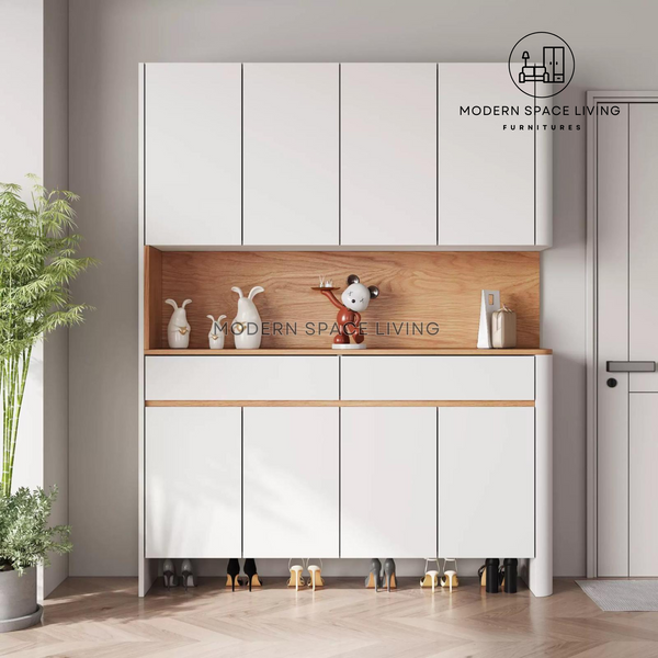 KEIRA Modern Full Height Shoe Cabinet