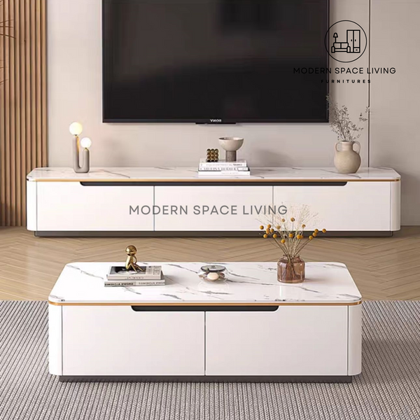 SERENE Modern Sintered Stone TV Console