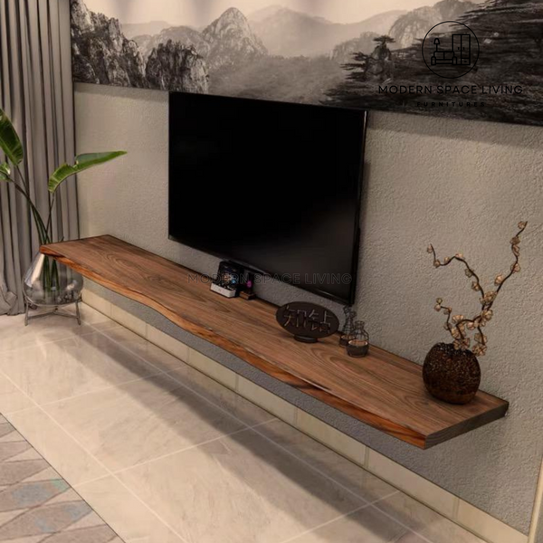 Long Floating Console Floating Shelves & Cabinets – Modern Space Living