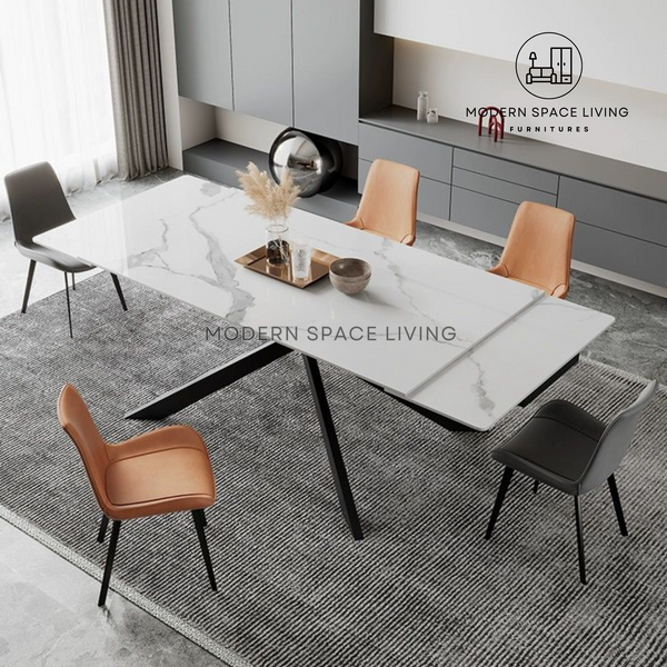 FAITH Modern Sintered Stone Extendable Dining Table