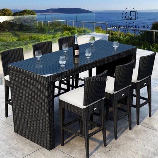 Outdoor Bar Tables Stools Modern Space Living