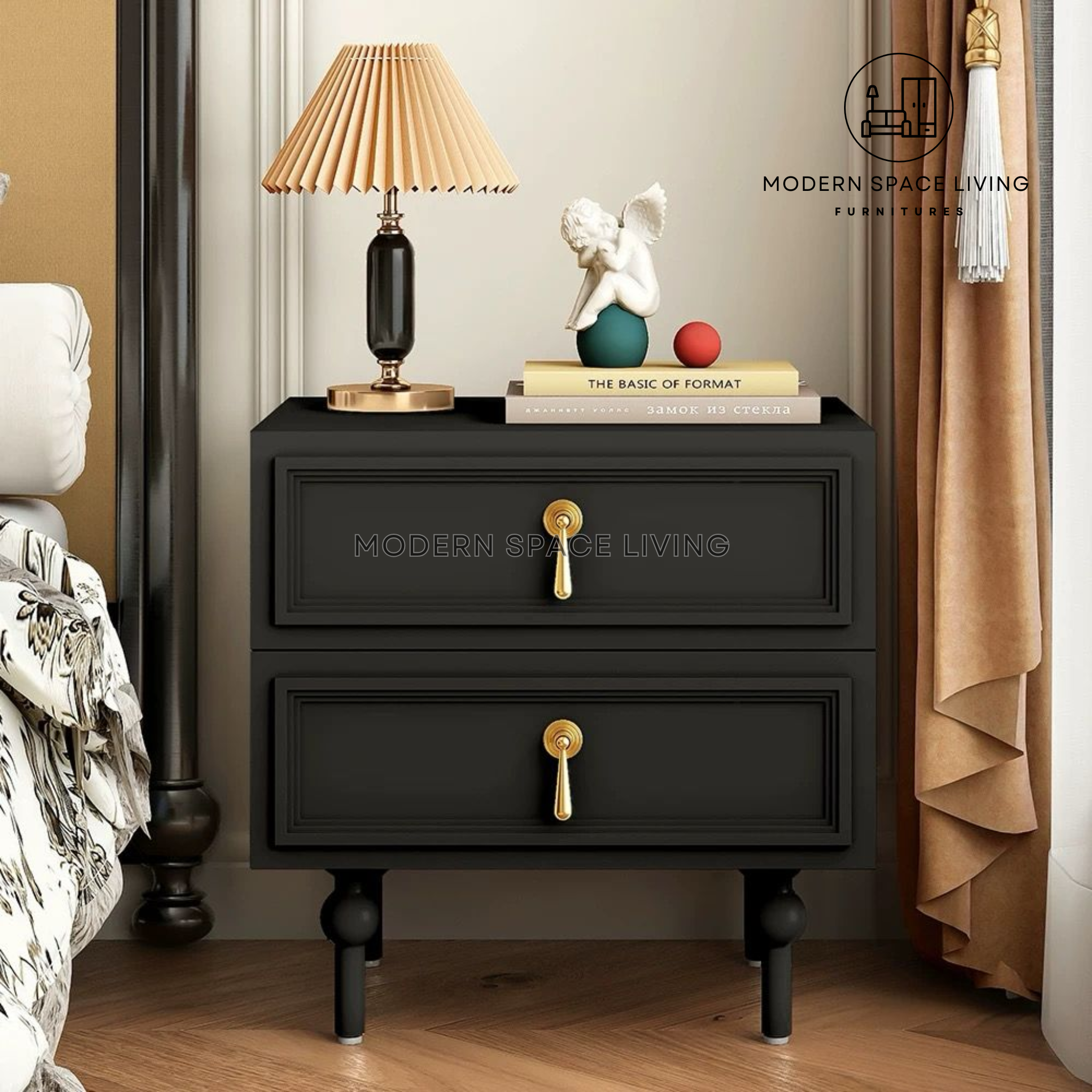 KERRA Modern Victorian Bedside Table – Modern Space Living