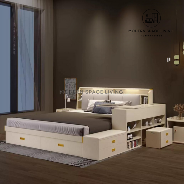 NORI Modern Storage Bed Frame