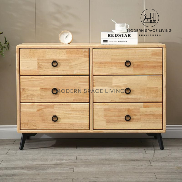 JIKO Japandi Solid Wood Chest of Drawers