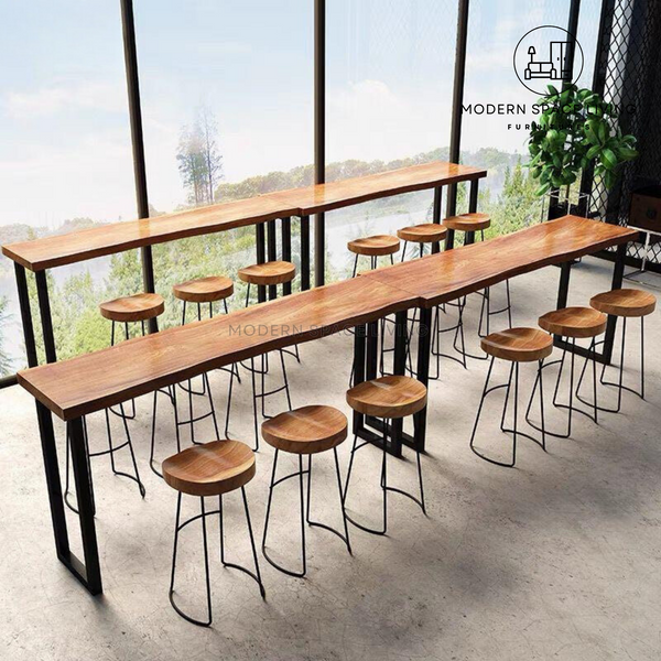 BENSON Solid Wood Bar Table