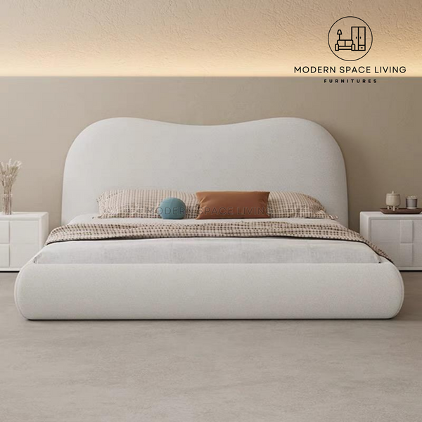 KIMORA Modern Boucle Bed Frame