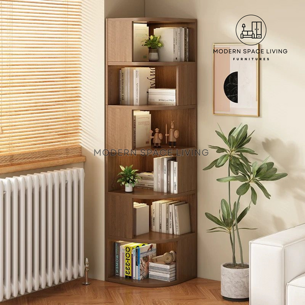 MAZE Modern Corner Bookshelf