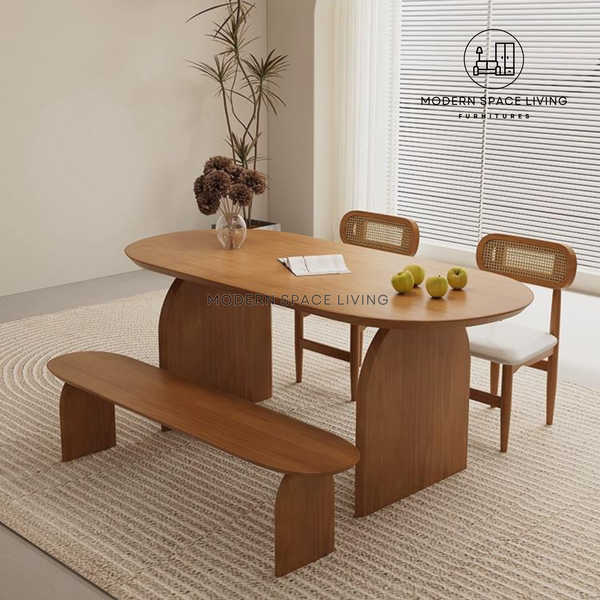 DAN Japandi Solid Wood Dining Table