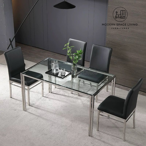 MAXIMUS Modern Glass Dining Table