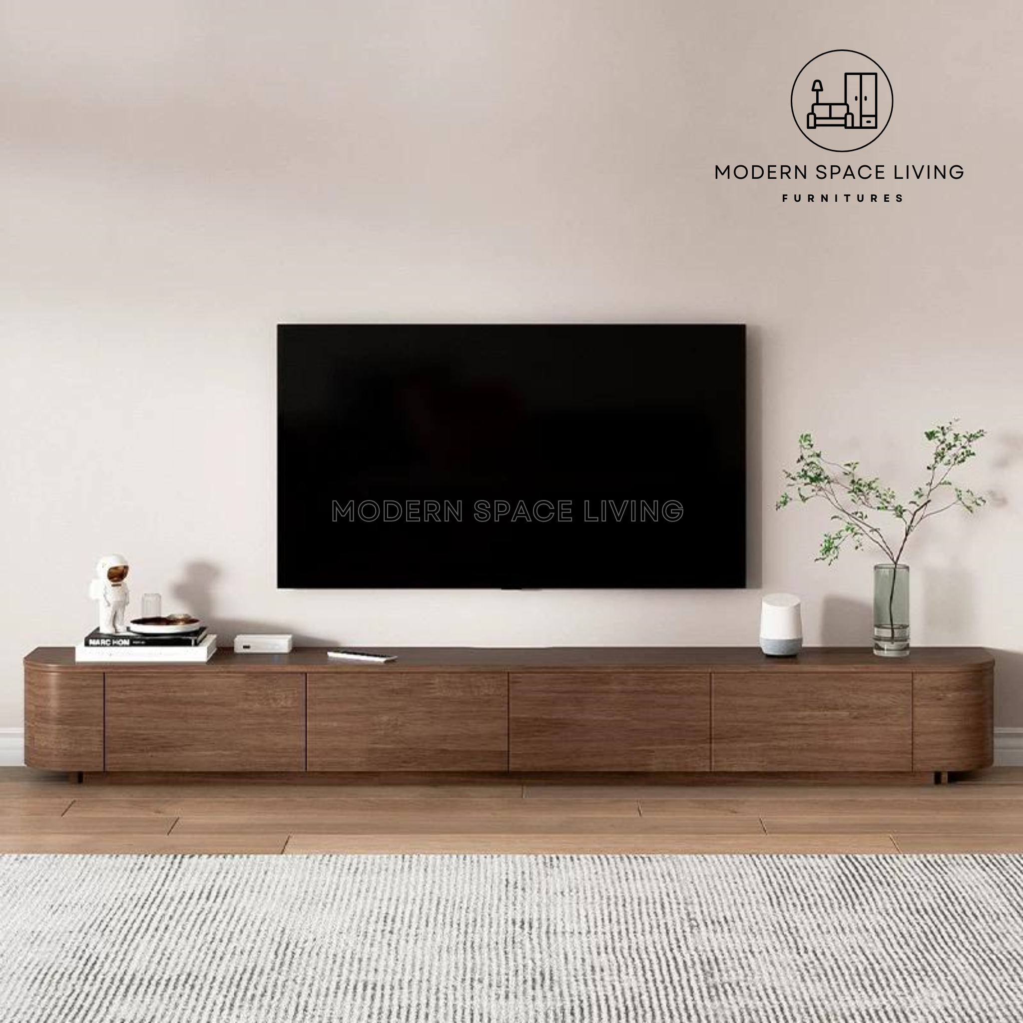 HALTEN Modern Solid Wood TV Console – Modern Space Living