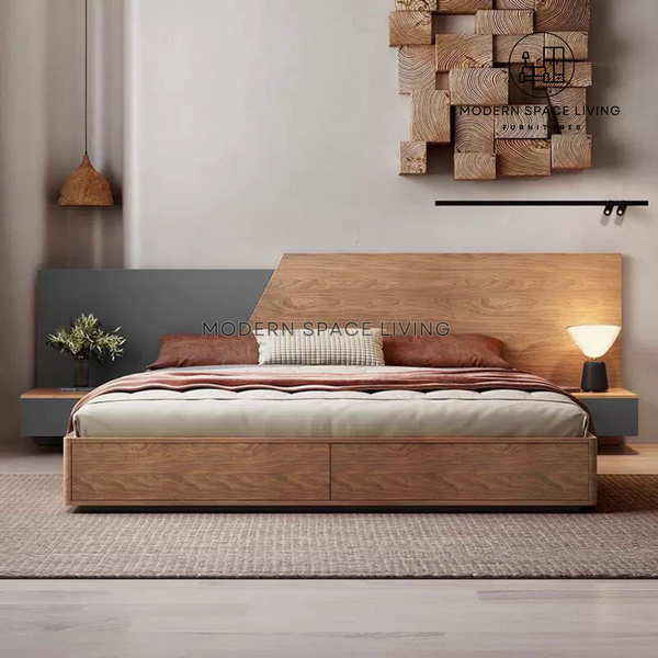 ROMAN Modern Storage Bed Frame