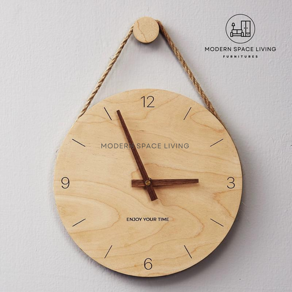 MARC Scandinavian Solid Wood Wall Clock