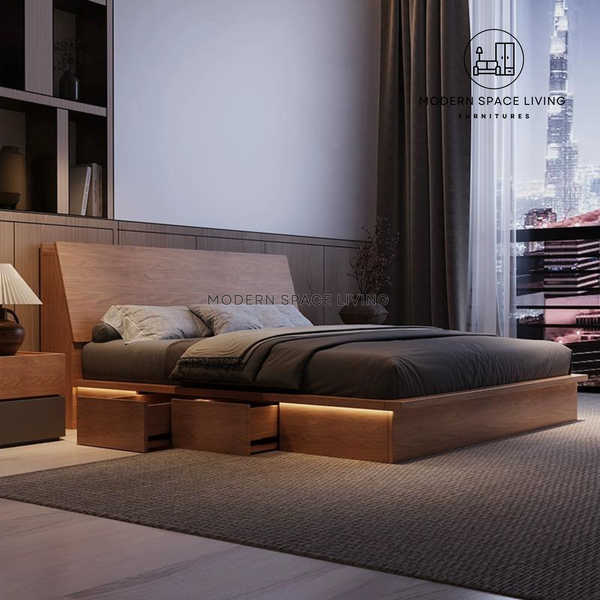 PAULA Modern Storage Bed Frame