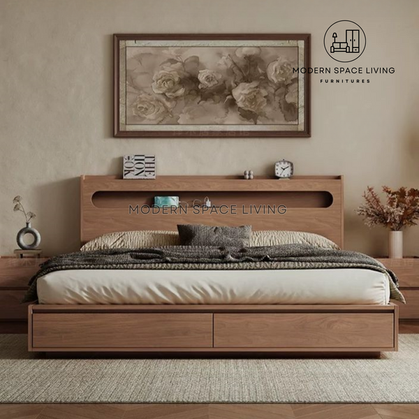 JEANE Modern Storage Bed Frame