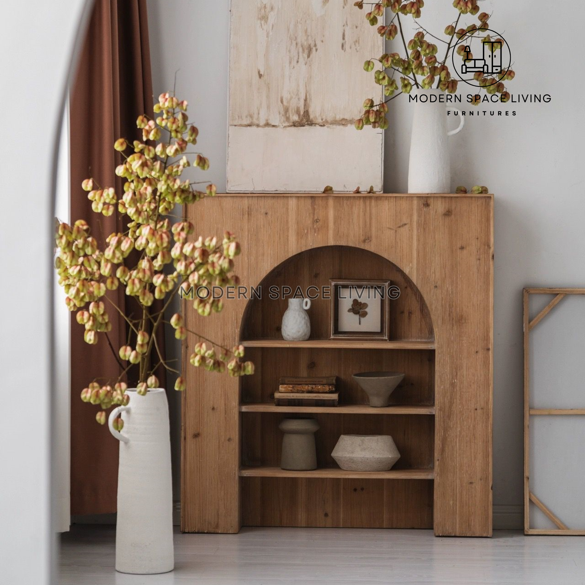 Fireplace Console Rustic HILLER Rustic Fireplace Hallway Console – Modern Space Living