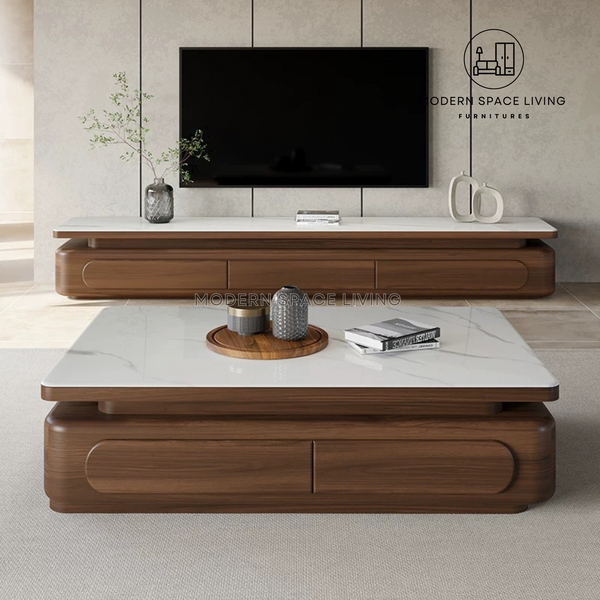 MILIANO Modern Sintered Stone TV Console / Coffee Table