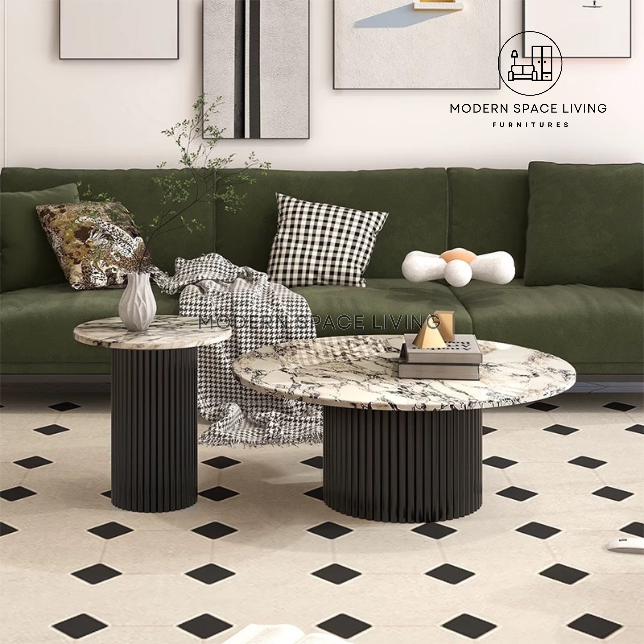 PREMIUM | JUNIA Modern Marble Coffee Table – Modern Space Living