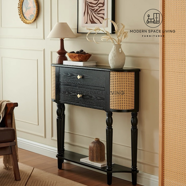 JOSIAH Modern Solid Wood Hallway Console