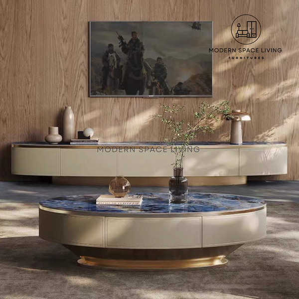 FERNANDA Modern Sintered Stone TV Console / Coffee Table