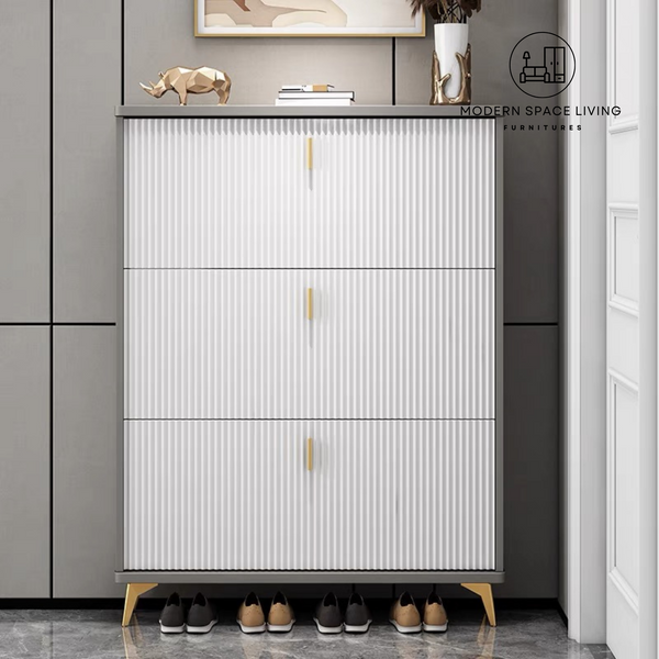 PANI Modern Ultra Slim Shoe Cabinet