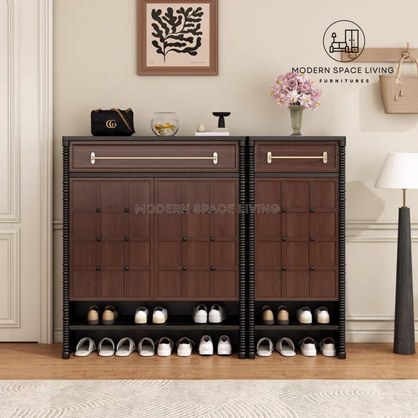 FREDDY Modern Solid Wood Shoe Cabinet