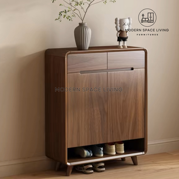 HORNS Modern Walnut Edition Shoe Cabinet