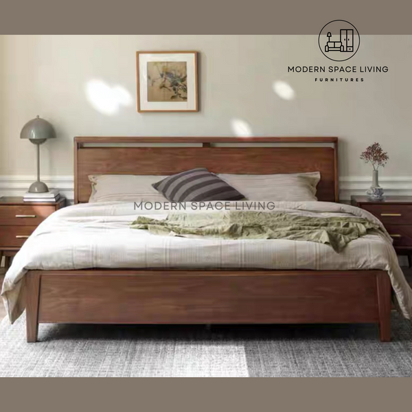 PREMIUM | MELIORA Black Walnut Bed Frame