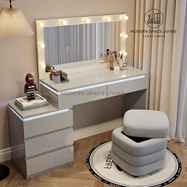 ANYA Modern LED Dressing Table Set