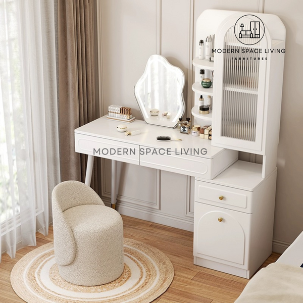 KAROL Modern Corner Dressing Table Set Modern Space Living KAROL Modern Corner Dressing Table Set Modern Space Living