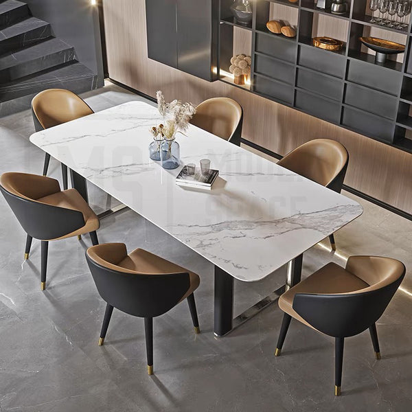 KALEB Modern Luxe Dining Table / Chairs