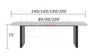 KALEB Modern Luxe Dining Table / Chairs