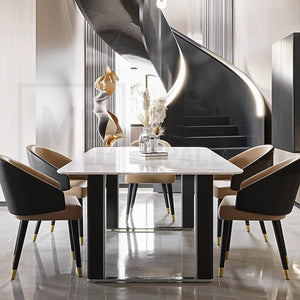 KALEB Modern Luxe Dining Table / Chairs