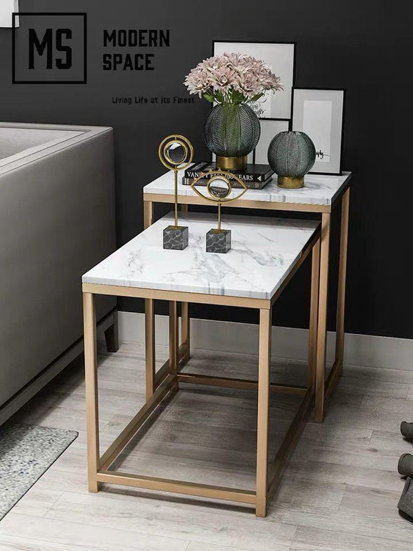 ASHLEY Modern Marble Side Table