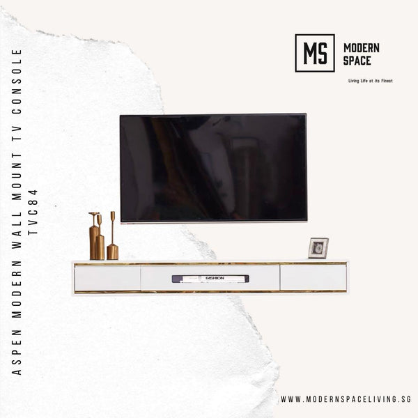 ASPEN Modern Wall Mount TV Console