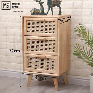 AMBER Japandi Bedside Cabinet