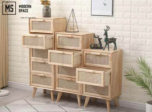 AMBER Japandi Bedside Cabinet