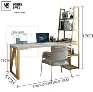 WAYNE Modern Desk with Shelves