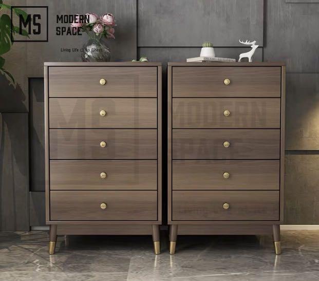 COLINE Rustic Tall Chest Of Drawers ll