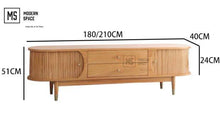 Load image into Gallery viewer, DECLAN Scandinavian Solid Pine Wood TV Console
