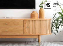 Load image into Gallery viewer, DECLAN Scandinavian Solid Pine Wood TV Console
